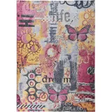 Gino Falcone Teppich GINO FALCONE "Cosima-109", bunt, B:80cm H:3mm L:160cm, Polyester, Teppiche, Teppich, flachgeweber Jaquard-Teppich, mit Chenillegarn, modernes Design