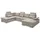 ed exciting design Eckcouch Polyester 5-Sitzer U-Form Beige