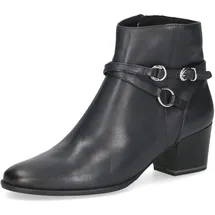 CAPRICE Damen Stiefeletten aus Leder mit Schnalle, Blau (Ocean Nappa), 39 EU