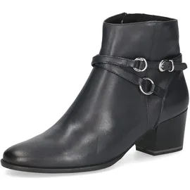 CAPRICE Damen Stiefeletten aus Leder mit Schnalle, Blau (Ocean Nappa), 39 EU