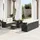 vidaXL Garten-Sofa-Set 10-tlg. Schwarz