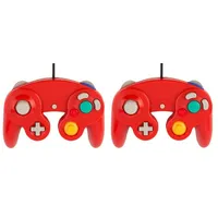 2x Controller,Gamepad,Joypad,Joystick für Nintendo Gamecube und Nintendo Wii Rot