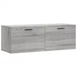 vidaXL Wandschrank, Hängeschrank mit viel Stauraum, Wandmontage Badschrank Medizinschrank, Aufbewahrungsschrank für Wohnzimmer, Grau Sonoma Holzwerkstoff
