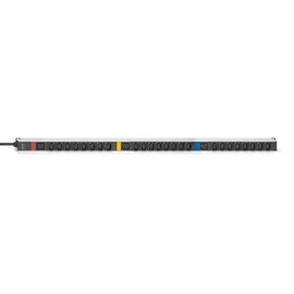 Digitus Basis IT PDU, 3-phasig 16A, 24 x C13, 3 x C19, 3 m Zuleitung, IEC 60309 16 A Stecker