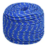 vidaXL Bootsseil Blau 8 mm 50 m Polypropylen