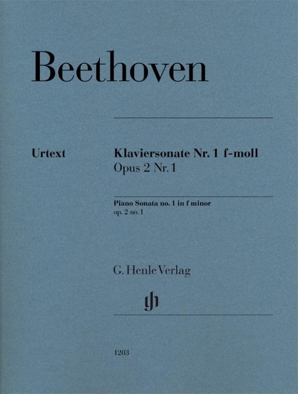 Klaviersonate Nr. 1 F-Moll Op. 2 1 - Ludwig van Beethoven - Klaviersonate Nr. 1 f-moll op. 2 Nr. 1  Kartoniert (TB)