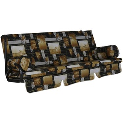 ANGERER FREIZEITMÖBEL Hollywoodschaukelauflage »Trend«, braun, Grafisch, BxL: 180 x 54 cm