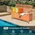 komfotteu Gartenbank 104 x 59 x 90 cm Beige