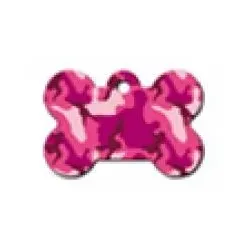 Adressanhänger für Tiere, mit Diamantgravur Knochen camouflage p