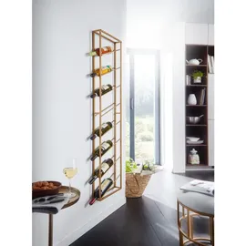 KADIMA DESIGN Weinregal 36 x 8 x 150 cm Gold