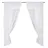Home fashion Scheibengardine Polyester unifarben 125 x 75 cm
