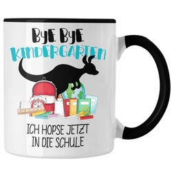 Trendation Tasse Trendation – Schulkind 2022 Einschulung Mädchen Junge Geschenk Schultüte Tasse Schulstart 1. Schultag Schuleinführung Schulanfang Geschenkidee schwarz
