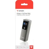 Verbatim Powerbank Charge ''n'' Go 27.000mAh, 183 Watt - grau, PD 3.1, Quick Charge 3.0