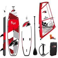 F2 Set Ride SUP 10'5" mit Windsurfsegel Checker 4.5qm