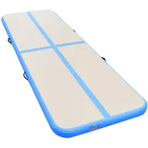 vidaXL Aufblasbare Gymnastikmatte mit Pumpe 700x100x10 cm PVC Blau