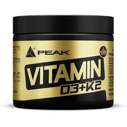 PEAK Vitamin D3 + K2 - 120 Tabletten I 120 Portionen I essentielle Vitamine I Sonnenvitamin I für Immunsystem I Knochen I vegan