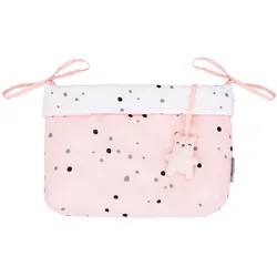 Kikkaboo Windeltasche Babybett Bear with me Aufbewahrungstasche Utensilientasche rosa