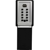 ABUS KeyGarage 767 zur Wandmontage Schlüsselkasten schwarz/silber, elektronisches Zahlenschloss (535079)