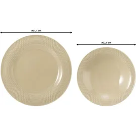 SELTMANN WEIDEN Beat Tafelservice 12-tlg. sandbeige