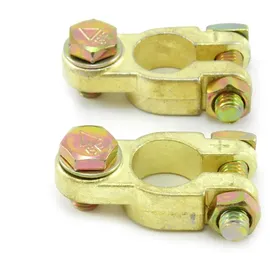 Solartronics Batterieklemmen 12V 24V Typ STBK3 Autobatterie Solarbatterie Polklemmen Batteriepolklemmen für Ringösen Plus Minus Set (10 Paar)