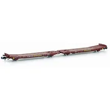 HOBBYTRAIN Doppelflachwagen TWA 800A Laadks DR/TWA Ep. IV 81222123 N/Z