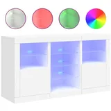 vidaXL Sideboard 123 x 67 x 37 cm Weiß