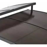 LECO Ersatz Polycarbonat-Dachplatten-Set für Profi-Grillpavillon XXL 2,75 x 1,65 m Grau-Braun