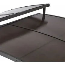 LECO Ersatz Polycarbonat-Dachplatten-Set für Profi-Grillpavillon XXL 2,75 x 1,65 m Grau-Braun