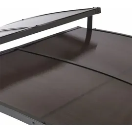 LECO Ersatz Polycarbonat-Dachplatten-Set für Profi-Grillpavillon XXL 2,75 x 1,65 m Grau-Braun