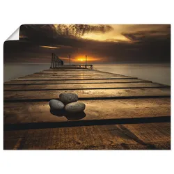 Artland Wandbild »Sonnenaufgang am Schwarzen Meer«, Sonnenaufgang & -untergang, (1 St.), als Leinwandbild, Poster, Wandaufkleber in verschied. Größen Artland Farbe Bild(er): braun