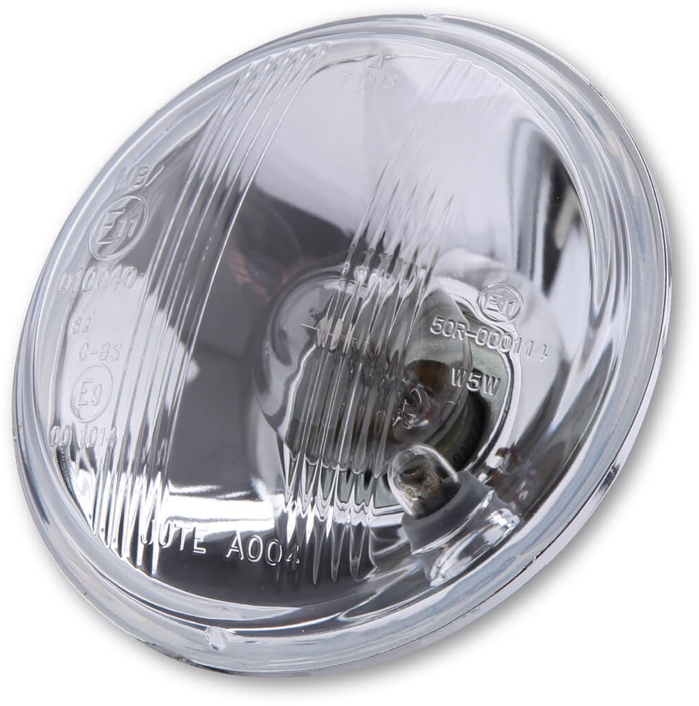 SHIN YO Koplamp insert 4 1/2 inch, reliëf glas, met Bilux lamp en parkeerlicht