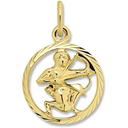 Sternzeichen-Anhänger ONE ELEMENT "Schütze Sternzeichen Anhänger aus 333 Gelbgold", gold, Schmuckanhänger, Damen, Schütze, Gelbgold 333, Damen Gold Schmuck Schütze