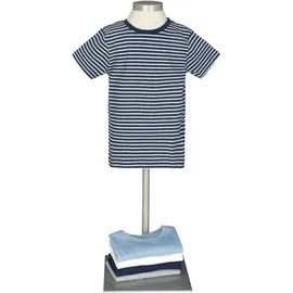 Staccato T-Shirt STACCATO, Jungen, Gr. 128/134, bunt, Oberstoff: 100% Baumwolle., gestreift, meliert, unifarben, Basic, normal, Rundhals, Shirts T-Shirt, 5er-Pack
