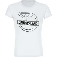 Multifanshop Damen T-Shirt - Deutschland - Meine Fankurve -