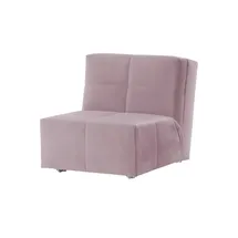 Nehl Schlafsessel Solino Velours 85 x 85 x 102 cm Rosa/Pink mit Schlaffunktion