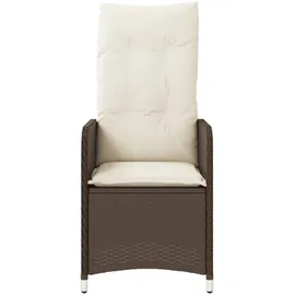 vidaXL Gartensessel 58,5 x 27 x 58,5 cm braun 2 St.