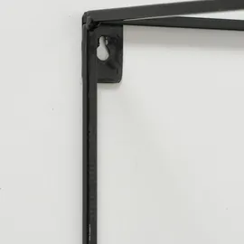 Boltze Wandregal 2er-Set Metall 40 x 12 x 10 cm Schwarz