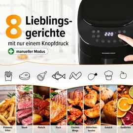 GOURMETmaxx Heißluft-Fritteuse Digital 4,5l 1400W