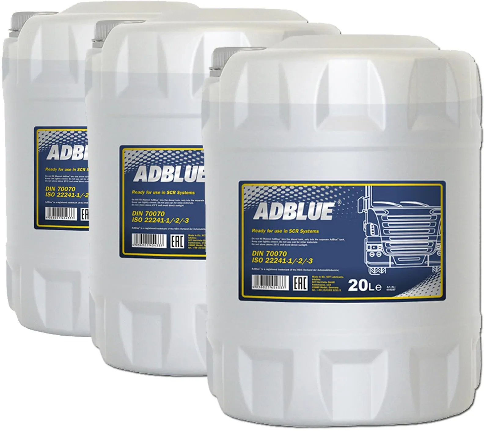 60 Liter Adblue® Mannol Scr Harnstofflösung Passend Für Diesel Abgasreinigung: