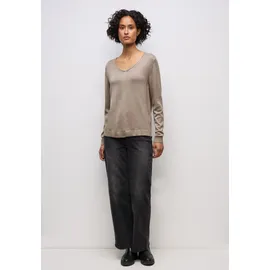 STREET ONE V-Neck Pullover, - Beige