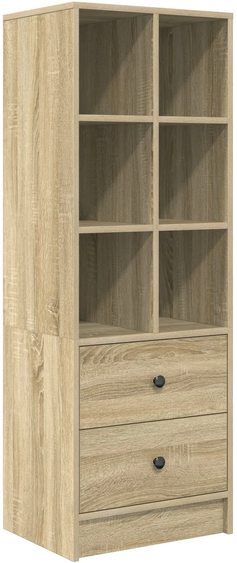 vidaXL Sonoma-Eiche Regal Sonoma-Eiche MDF Groß Regal Rechteckig