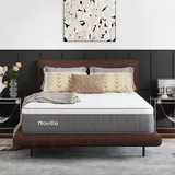 Novilla Matratze 120x200 cm, 25 cm Höhe Härtegrad H4 Kühlende & atmungsaktive 7-Zonen Kaltschaummatratze, Memoryschaum & Komfortschaum Rollmatratze, Oeko-TEX Zertifiziert Abnehmbarer waschbarer Bezug