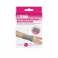 HARO-MC Handgelenkbandage Handgelenk-Bandage elastisch, für Damen Herren L - 21 cm - 18 cm