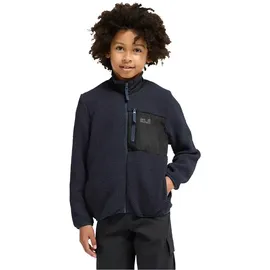 Jack Wolfskin Lite Curl FZ K dunkelblau 152