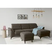 Sit&more Stauraumhocker »Sinatra«, Sitzfläche ist abnehmbar, mattschwarze Metallfüße braun