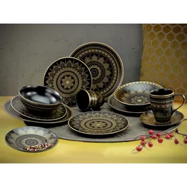 CreaTable Mandala Kombiservice 8-tlg. schwarz