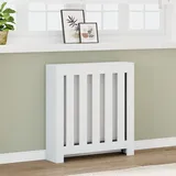 vidaXL Heizkörperverkleidung Weiß 78x20x82 cm Holzwerkstoff