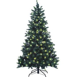 Xenotec PE-BM180 Künstlicher Weihnachtsbaum mit Beleuchtung Tanne LED Grün mit Ständer