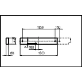 RIDI Homelight SHL-L 180/670-840PSB 1 rechteckig weiß