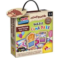 Lisciani Montessori Wood Puzzle Luna Park